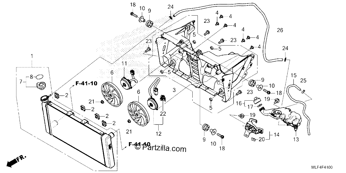 Diagrama de RADIATOR RESERVE TANK