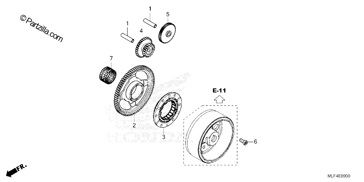 Diagrama de STARTING CLUTCH