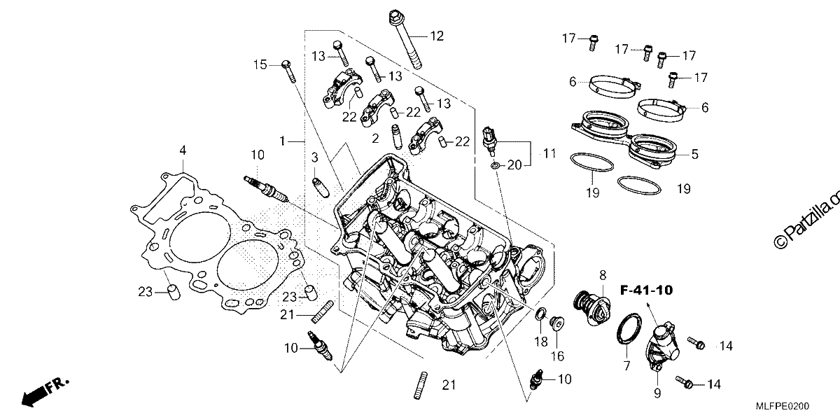 Diagrama de CYLINDER HEAD