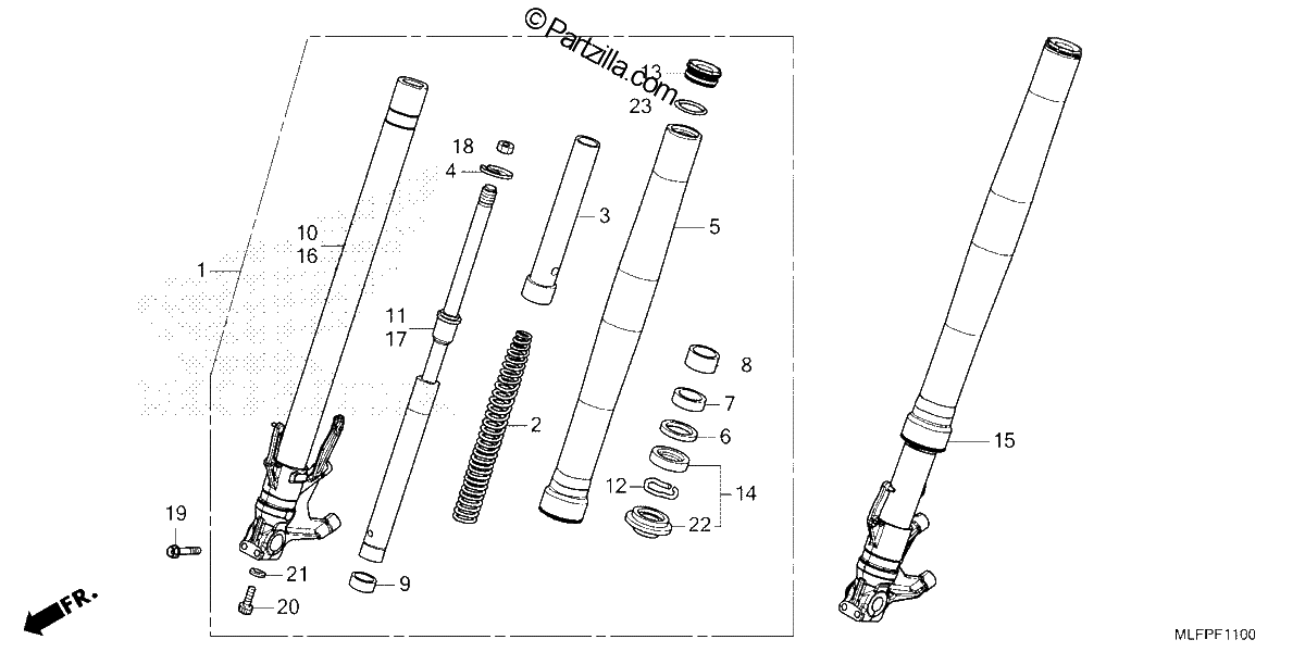 Diagrama de FRONT FORK