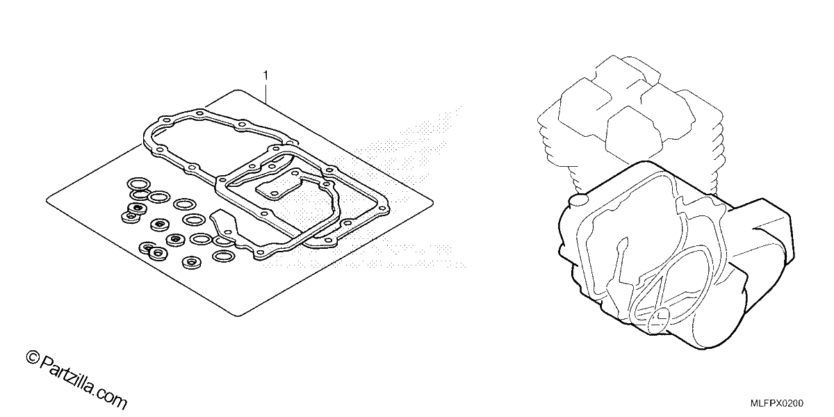 Diagrama de GASKET KIT B