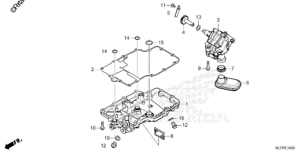 Diagrama de OIL PAN OIL PUMP