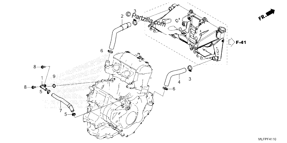 Diagrama de RADIATOR HOSE