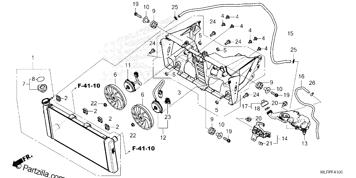 Diagrama de RADIATOR RESERVE TANK
