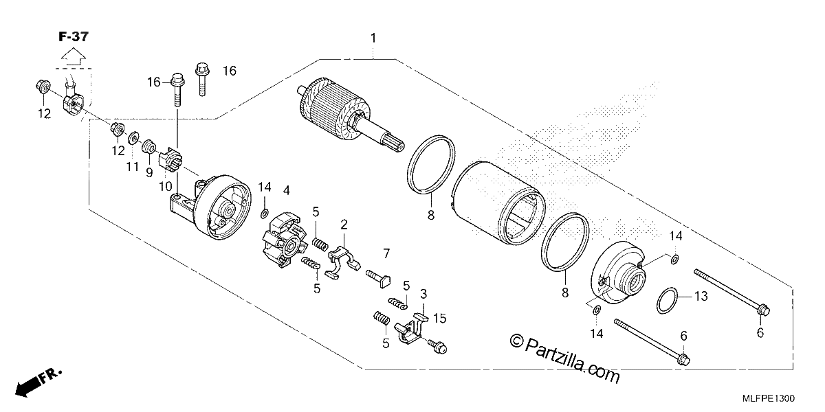 Diagrama de STARTER MOTOR