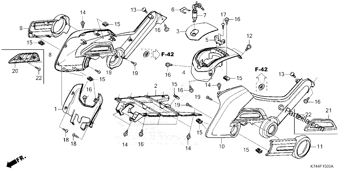 Diagrama de TANK COVER SIDE COVER