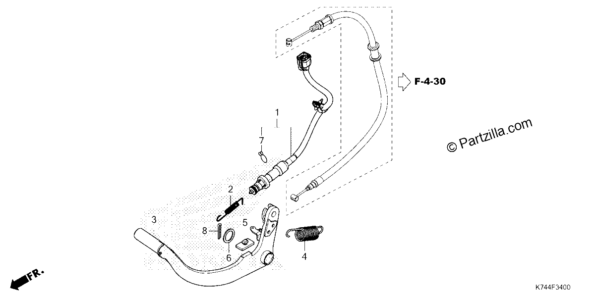 Diagrama de BRAKE PEDAL