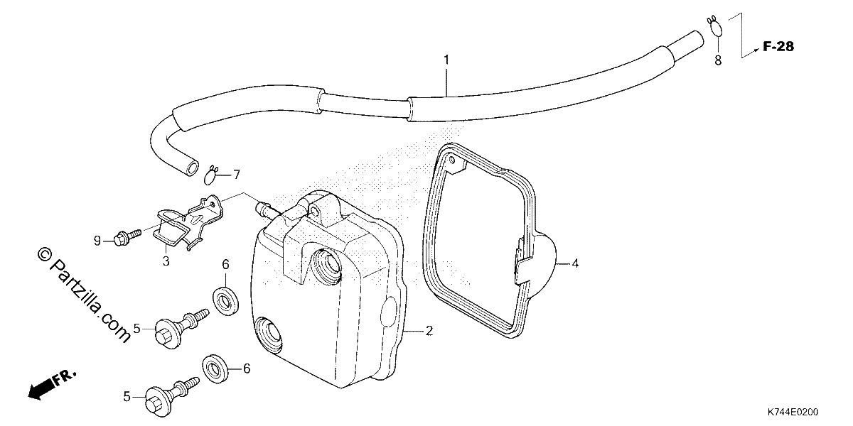 Diagrama de CYLINDER HEAD COVER