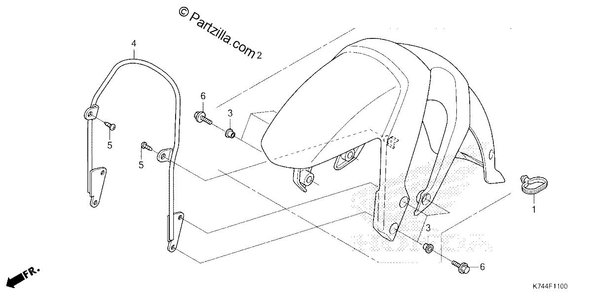 Diagrama de FRONT FENDER