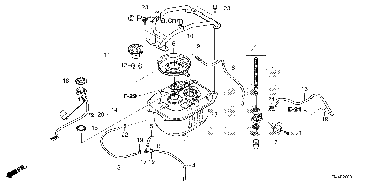 Diagrama de FUEL TANK