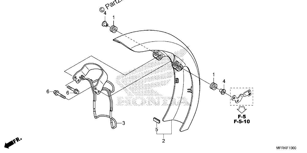 Diagrama de FRONT FENDER
