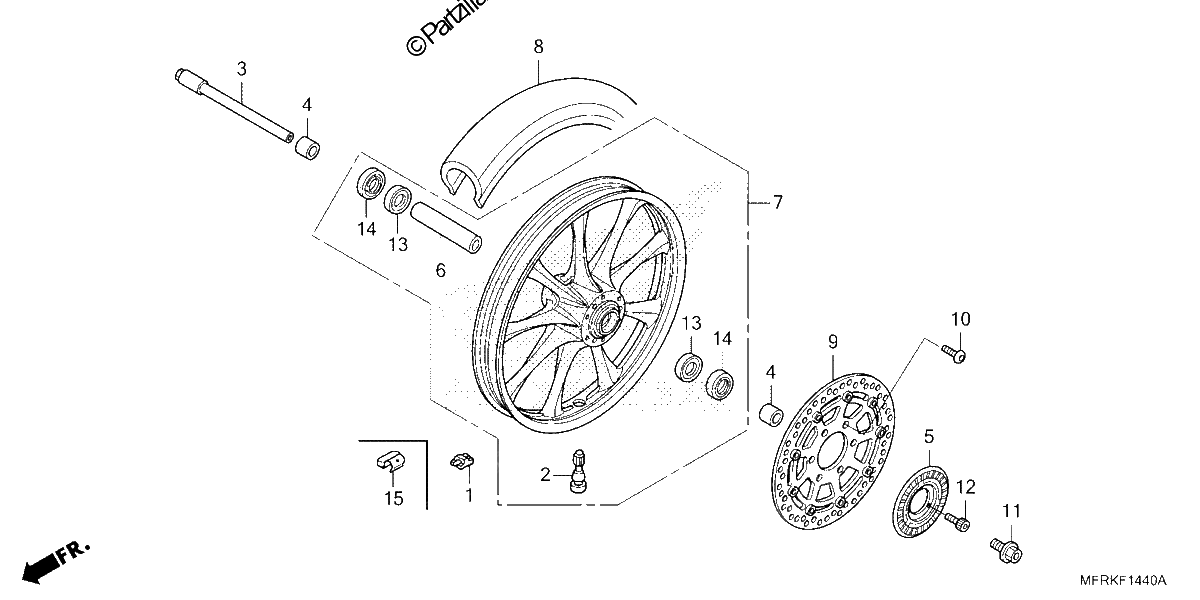 Diagrama de FRONT WHEEL