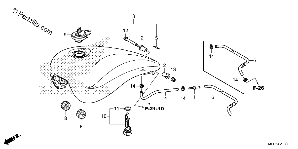 Diagrama de FUEL TANK