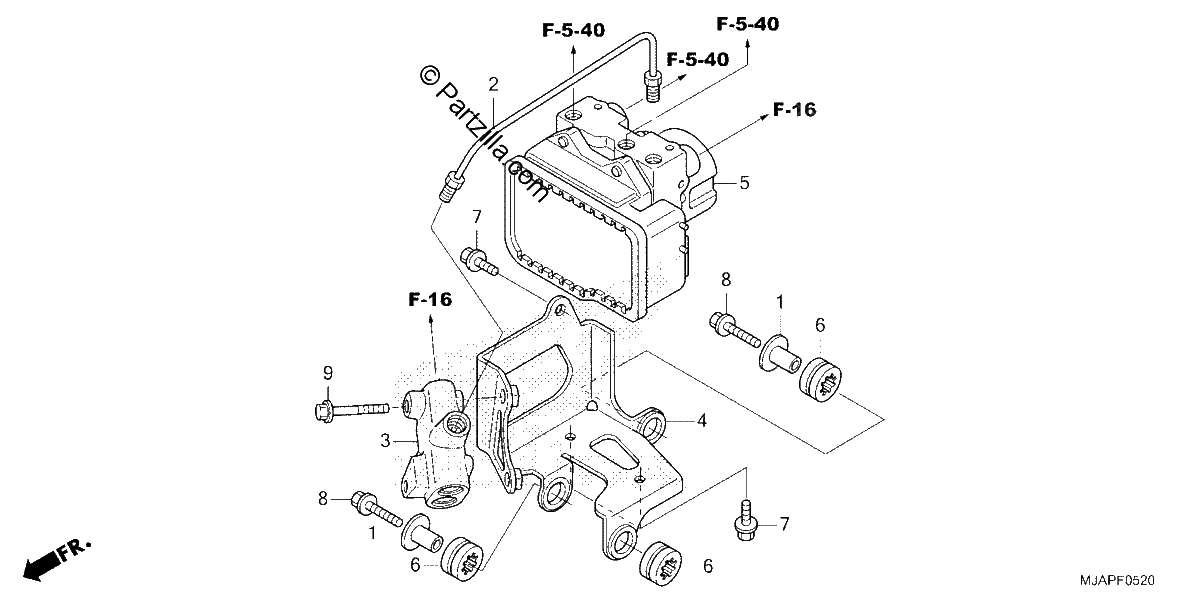 Diagrama de ABS MODULATOR
