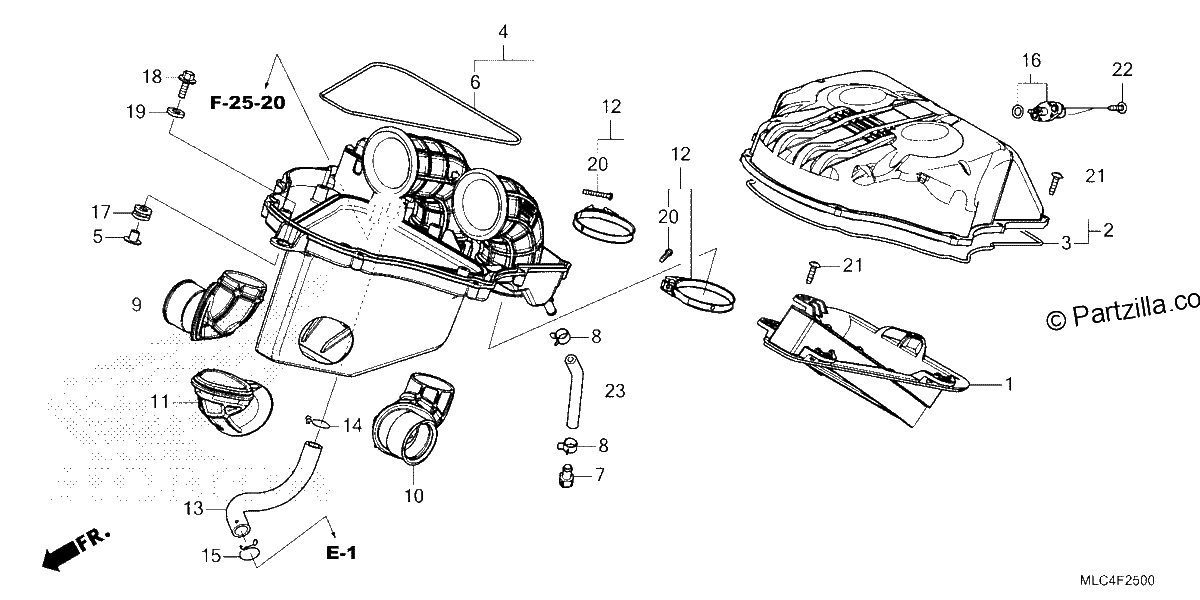 Diagrama de AIR CLEANER