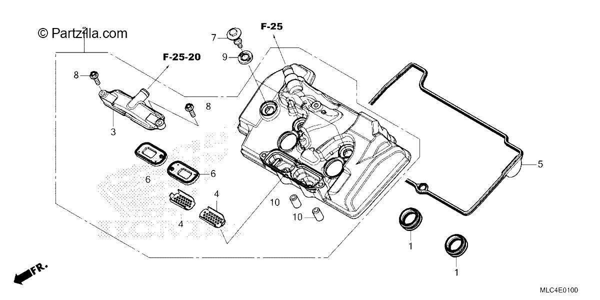 Diagrama de CYLINDER HEAD COVER