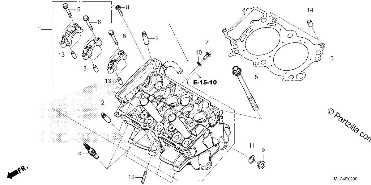 Diagrama de CYLINDER HEAD