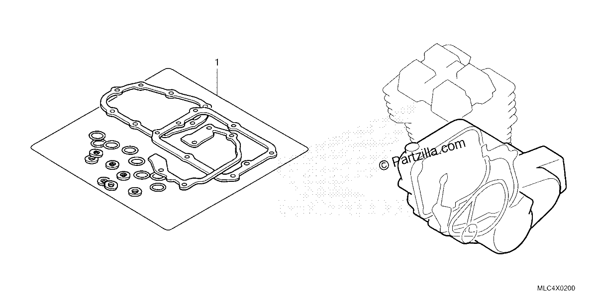 Diagrama de GASKET KIT B