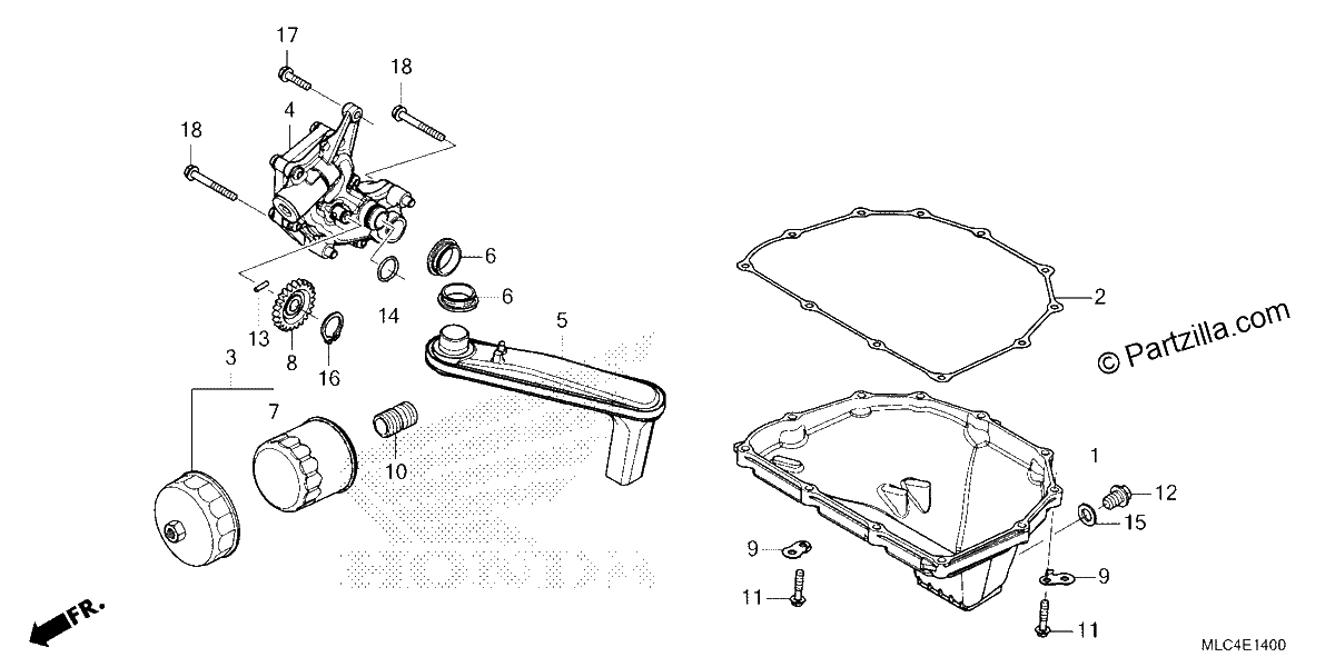Diagrama de OIL PAN OIL PUMP