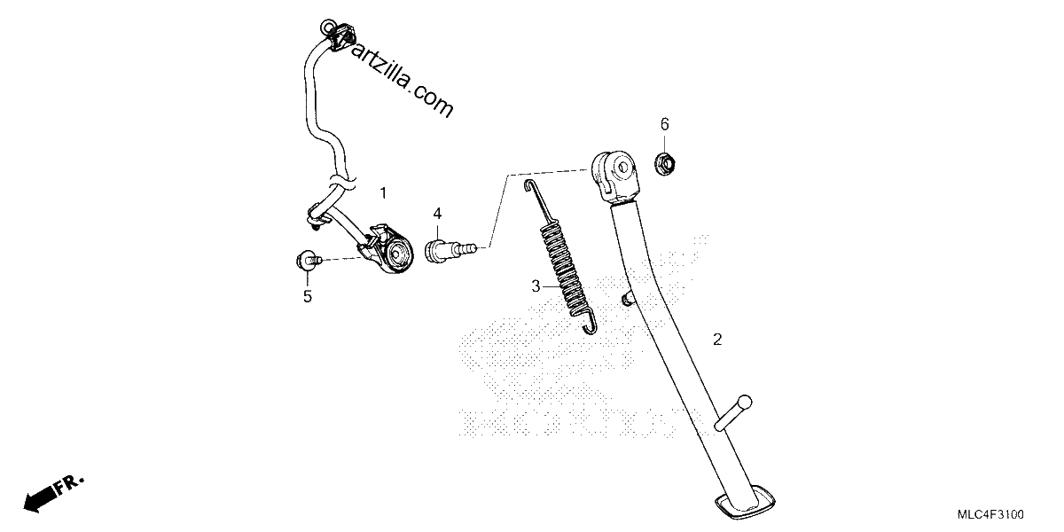 Diagrama de SIDE STAND