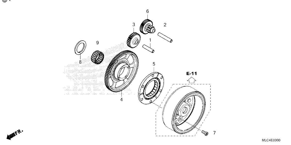 Diagrama de STARTING CLUTCH