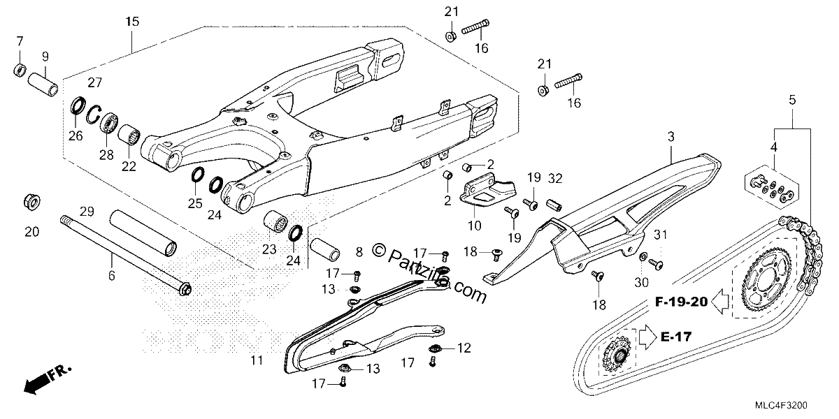 Diagrama de SWINGARM