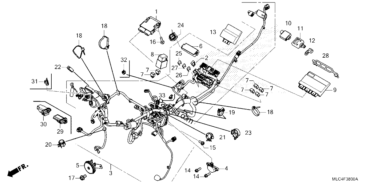 Diagrama de WIRE HARNESS