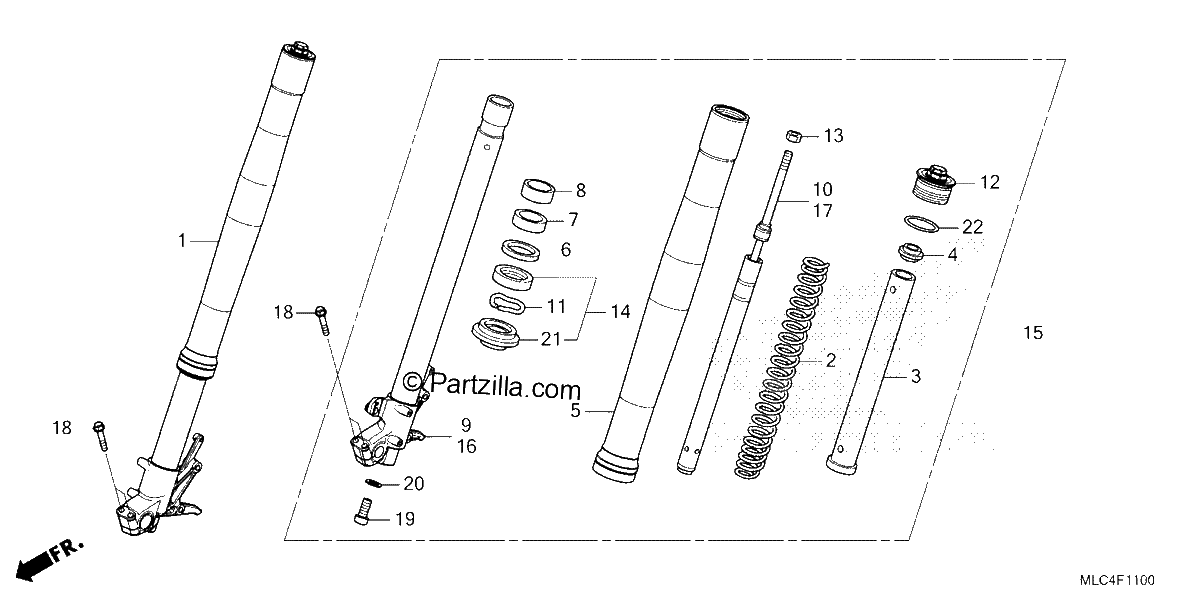 Diagrama de FRONT FORK