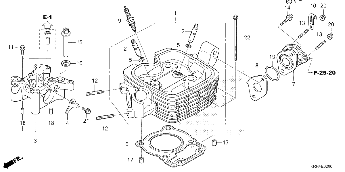 Diagrama de CYLINDER HEAD