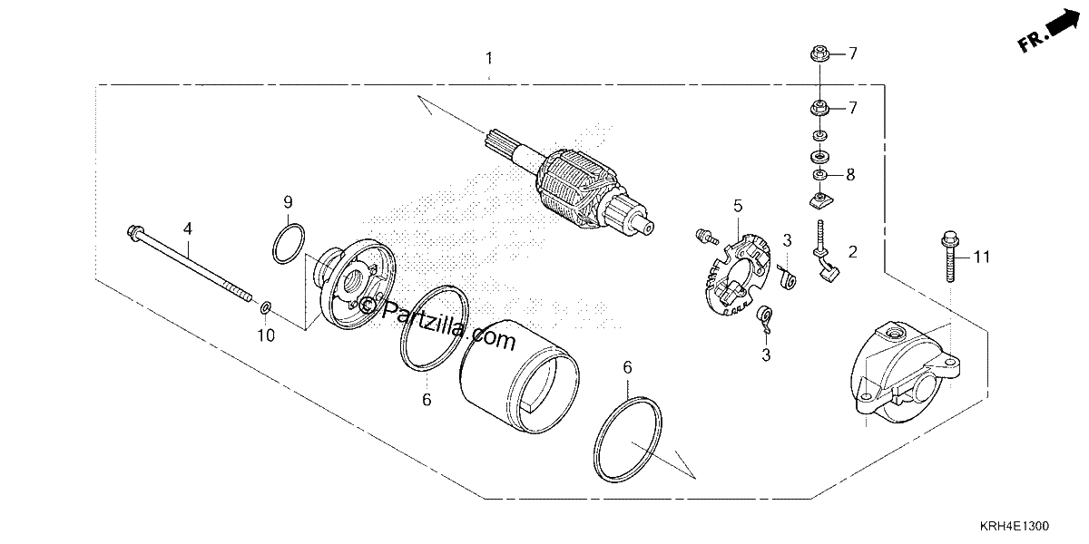 Diagrama de STARTER MOTOR