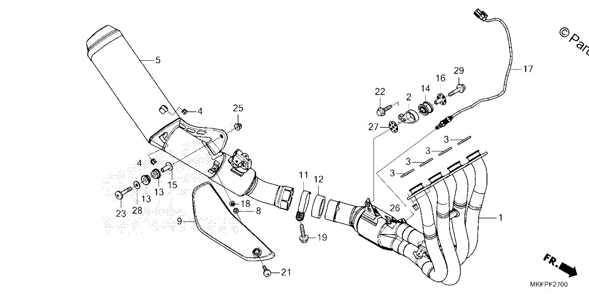 Diagrama de EXHAUST MUFFLER