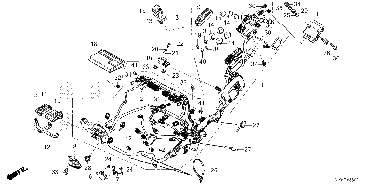 Diagrama de WIRE HARNESS