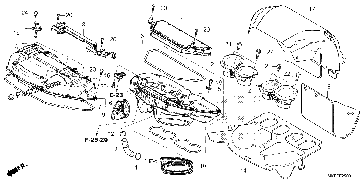 Diagrama de AIR CLEANER