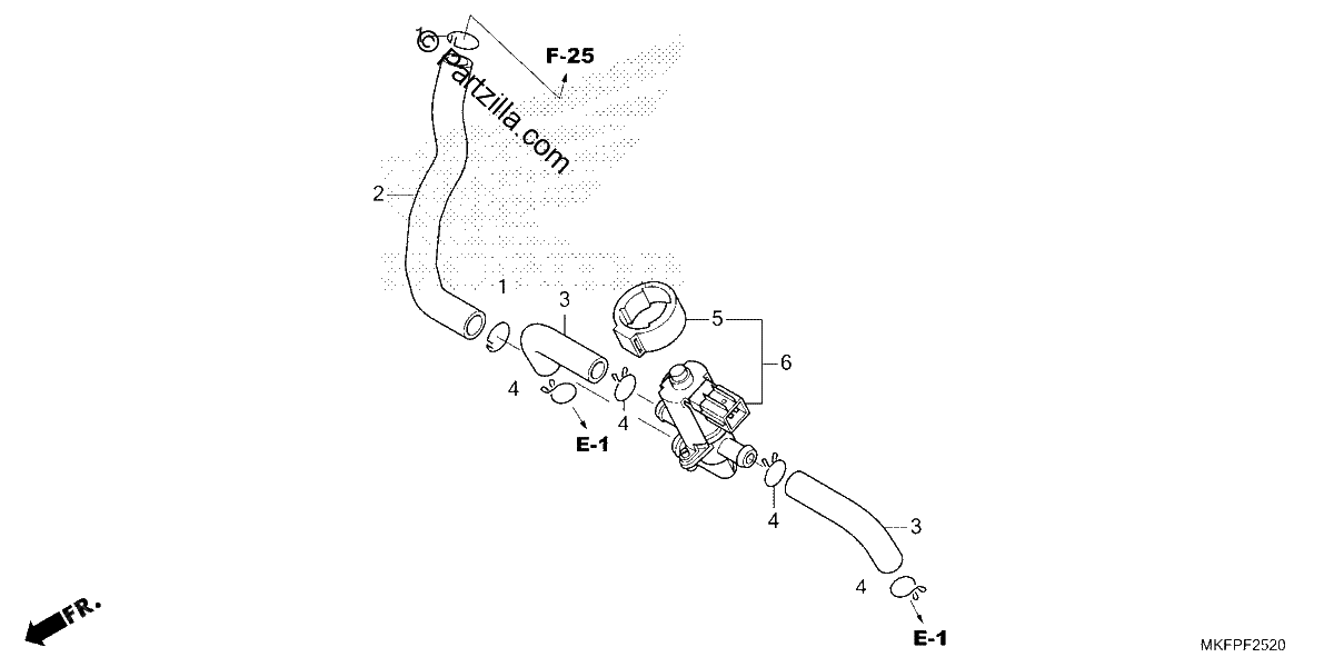 Diagrama de AIR INJECTION CONTROL VALVE