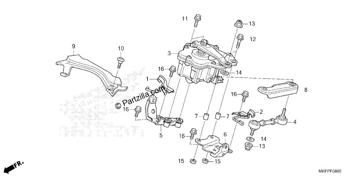 Diagrama de STEERING DAMPER