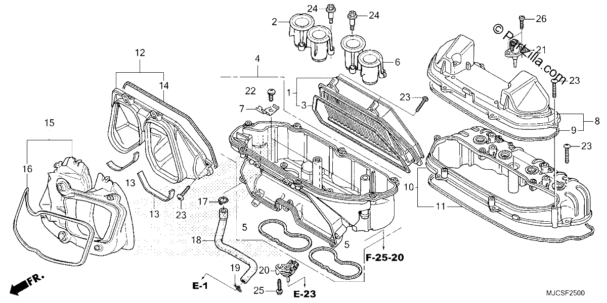 Diagrama de AIR CLEANER
