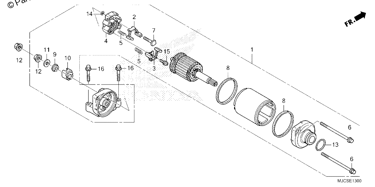 Diagrama de STARTING MOTOR