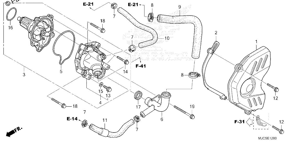 Diagrama de WATER PUMP