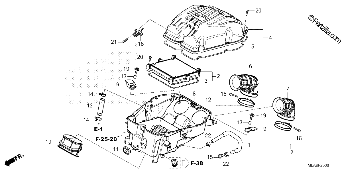 Diagrama de AIR CLEANER