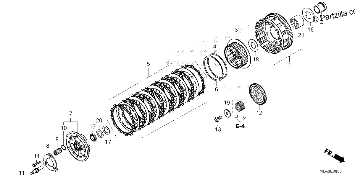 Diagrama de CLUTCH CMX1100A A2