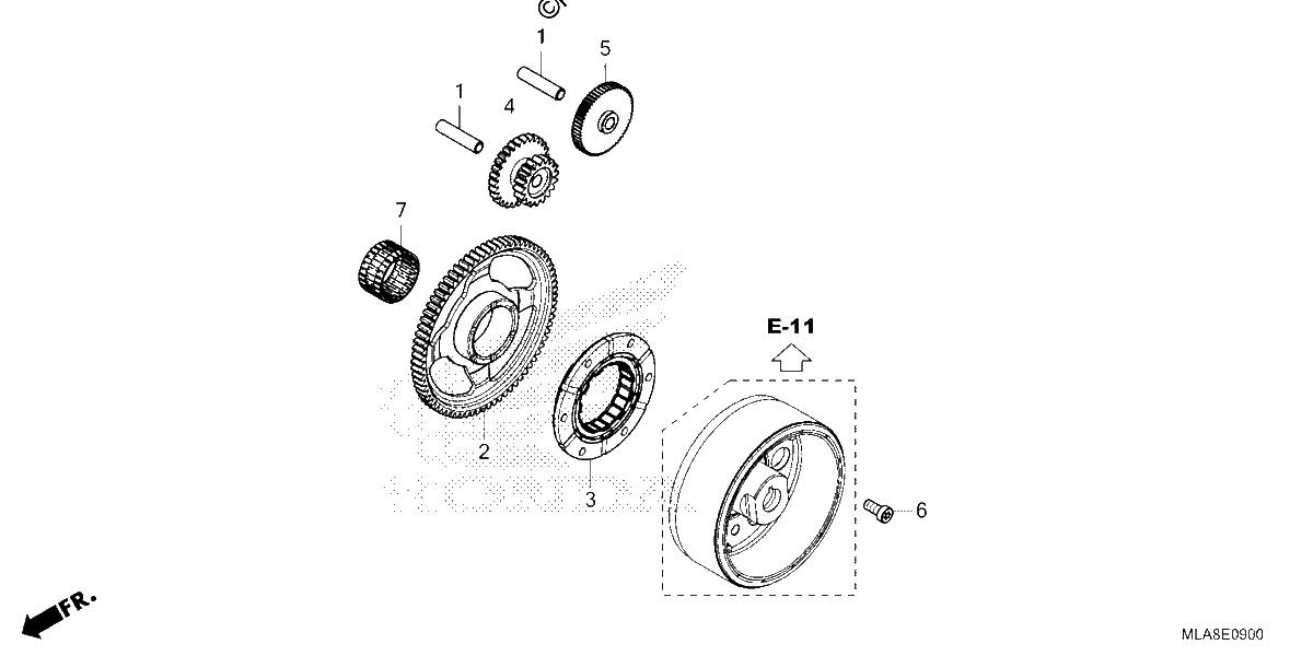 Diagrama de STARTING CLUTCH
