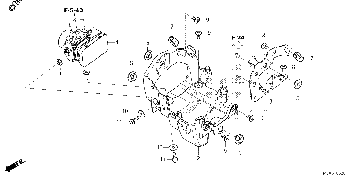 Diagrama de ABS MODULATOR