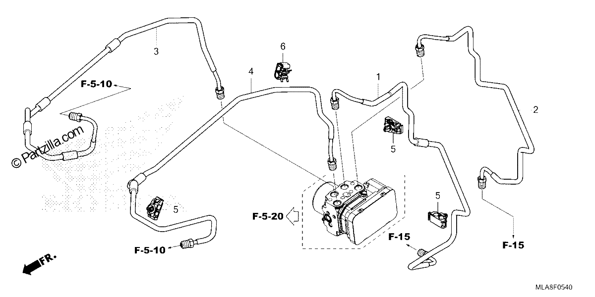 Diagrama de BRAKE PIPE