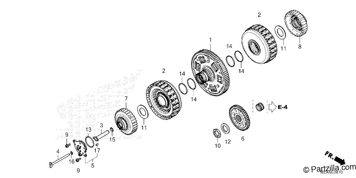 Diagrama de CLUTCH CMX1100D D2 D3