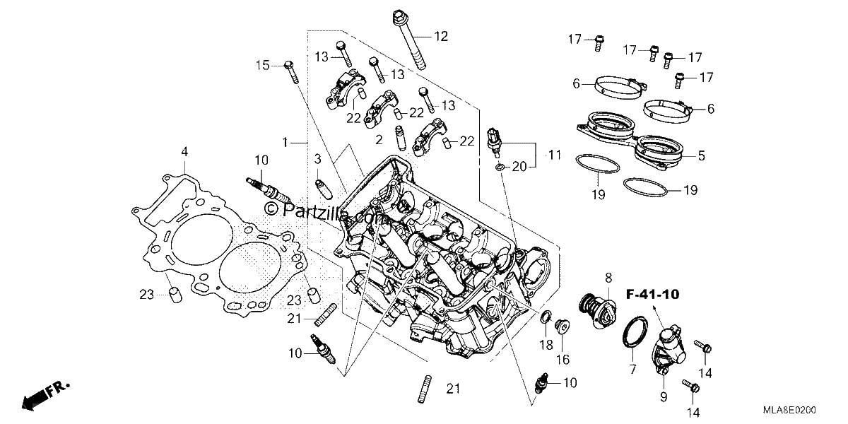 Diagrama de CYLINDER HEAD