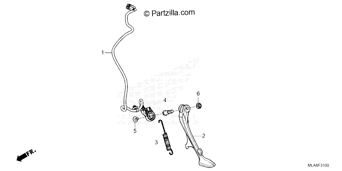 Diagrama de SIDE STAND