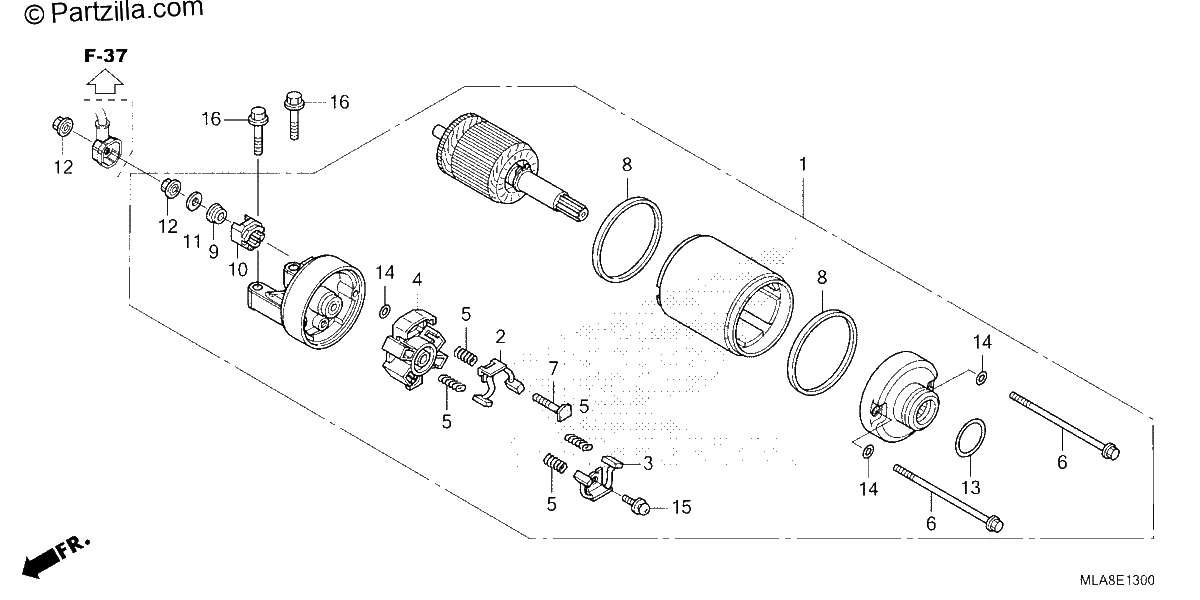 Diagrama de STARTER MOTOR