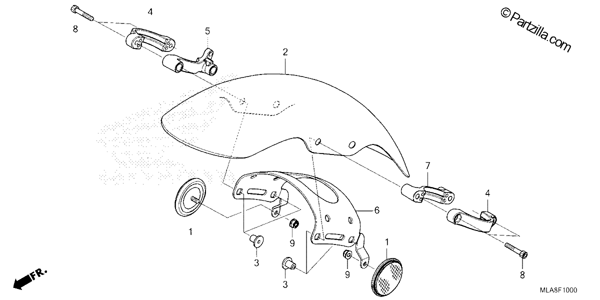 Diagrama de FRONT FENDER