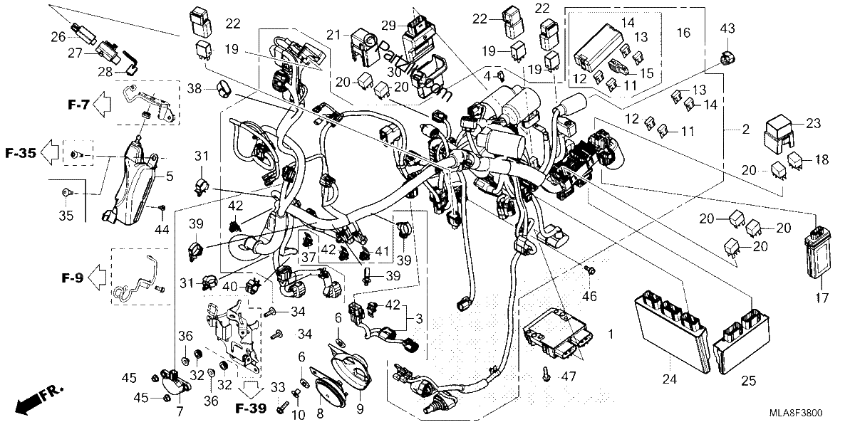 Diagrama de WIRE HARNESS