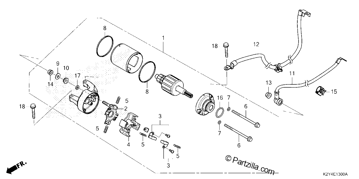 Diagrama de STARTER MOTOR